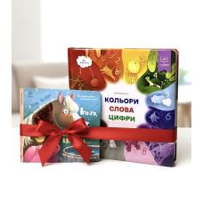 Набір РОЗУМНИЙ МАЛЮК: Вивчаємо Кольори слова цифри + Тактильна книга. Іго-го, хрю-хрю, ква-ква фото