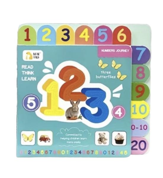 123 цифри (англійською, блакитна обкладинка)