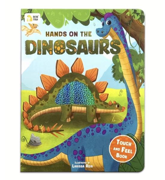 Тактильна книга. Динозаври. Dinosaurs