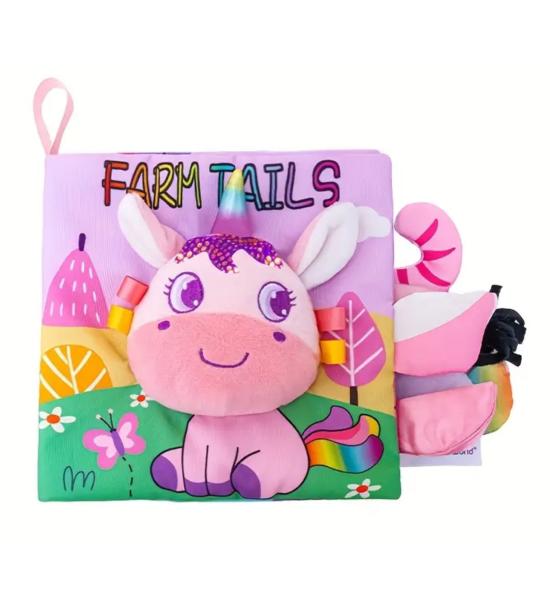 Тактильна книга-шуршалка з піщалкою. Farm tails. Єдиноріг (англійською) Тактильна книга-шуршалка з піщалкою. Farm tails. Єдиноріг (англійською)
